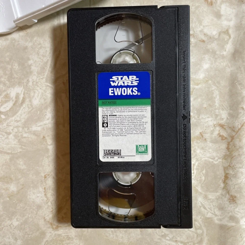 Star Wars Animated Classic EWOKS The Haunted Village 1985 Hard Plastic Clamshell